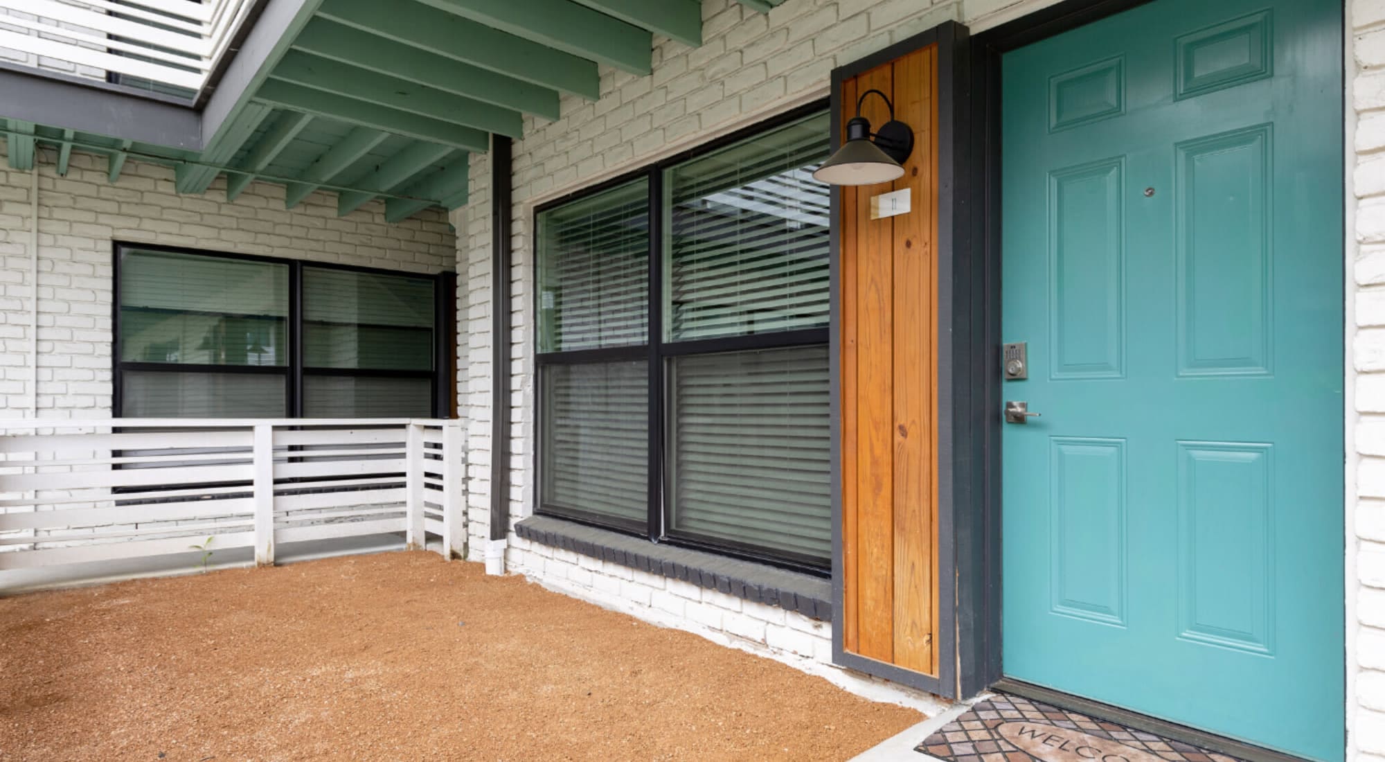 Exterior entrance at Melrose in Houston, Texas