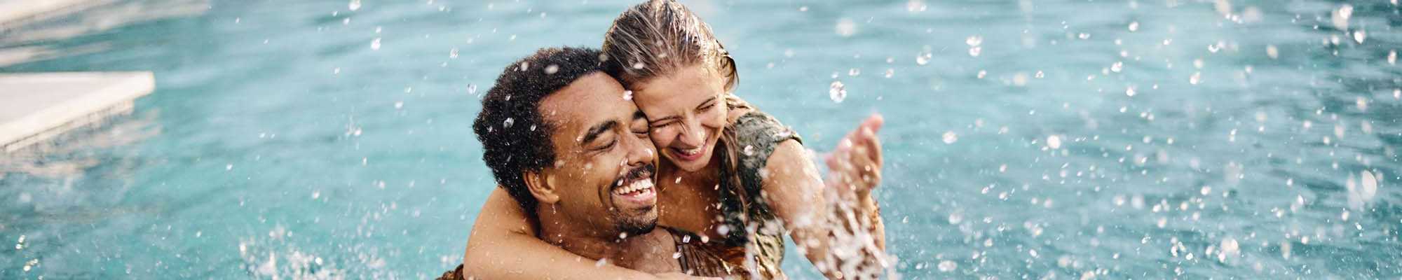 Resident on her laptop at Hampton Square in Cherry Hill, New Jersey