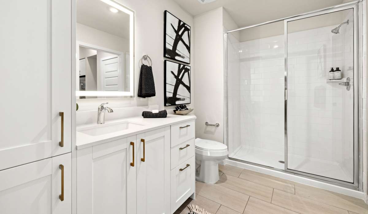 Modern bathroom at Indigo Stuart in Stuart, Florida