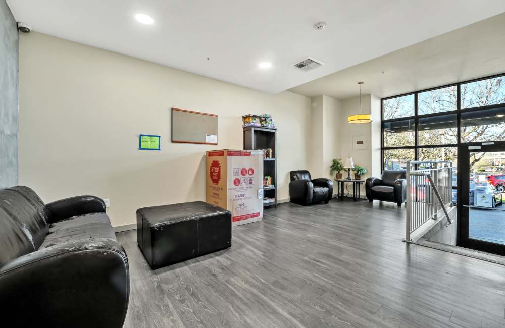 Community lounge at North Main Village in Milwaukie, Oregon