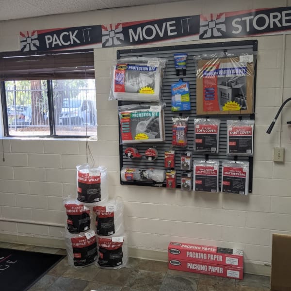 Moving supplies at StorQuest Self Storage in Westlake Village, California