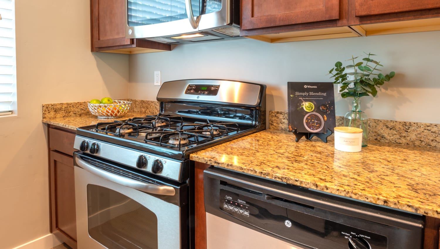 kitchen at Olympus at the District in South Jordan, Utah