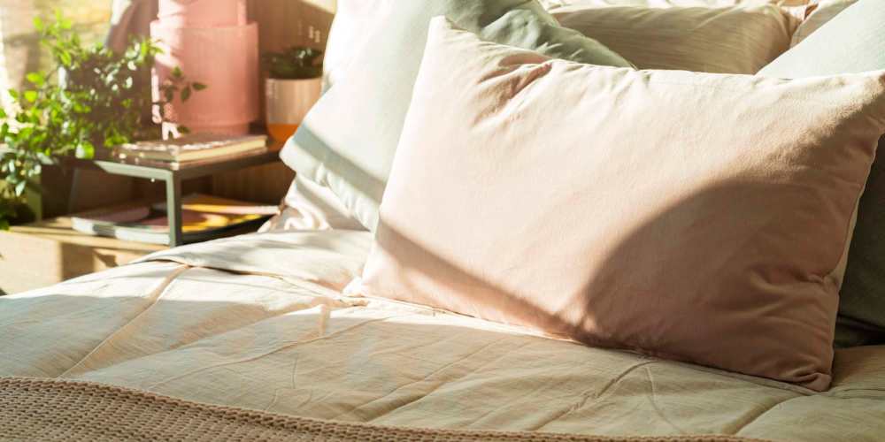 Well-lit bedroom at The Bayou District in Gulfport, Mississippi
