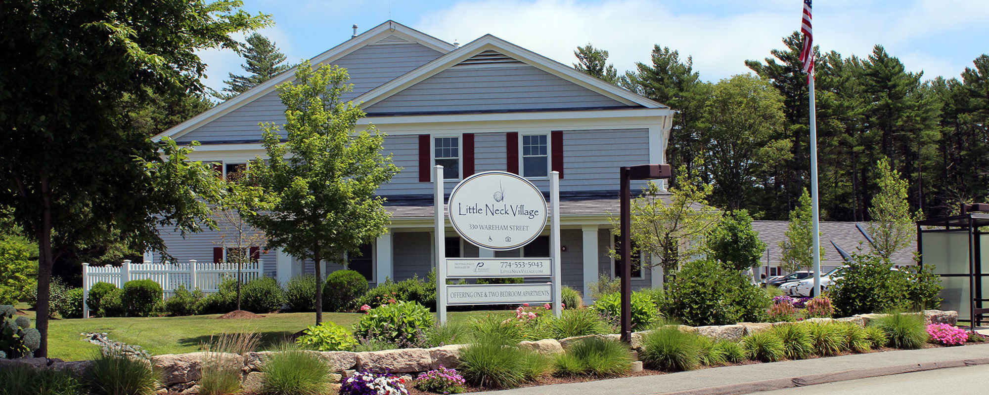 Modern apartments at Little Neck Village in Marion,Massachusetts