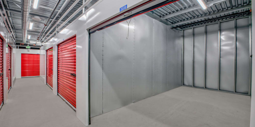 Climate-controlled storage units at Trojan Storage of Glendale in Glendale, California