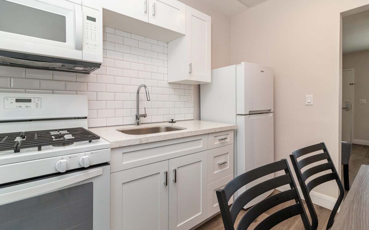 Kitchen at Iwood I in Inglewood, California