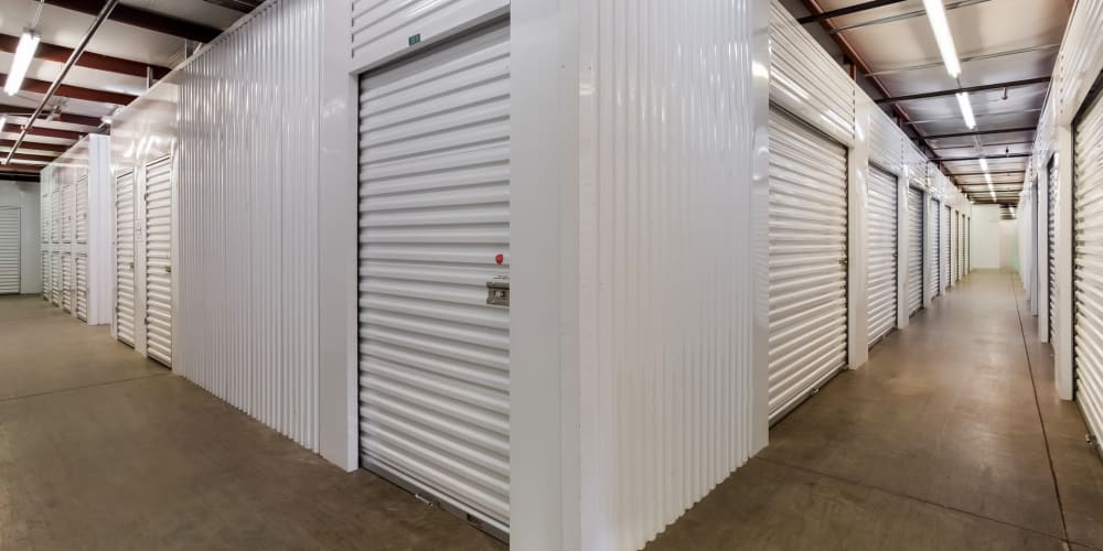 Indoor climate controlled units at StorQuest Self Storage in Bradenton, Florida