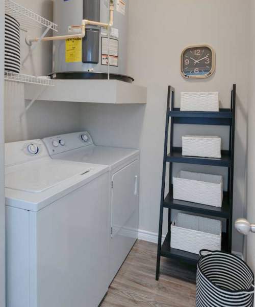 Washer and dryer at Kensington Crossings in Houston, Texas
