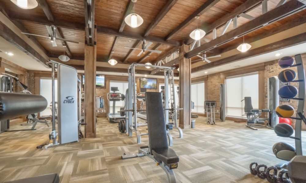 Community fitness center at Grapevine Station in Grapevine,Texas