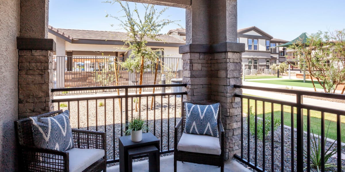 View of balcony at Senita on Cave Creek in Phoenix, Arizona