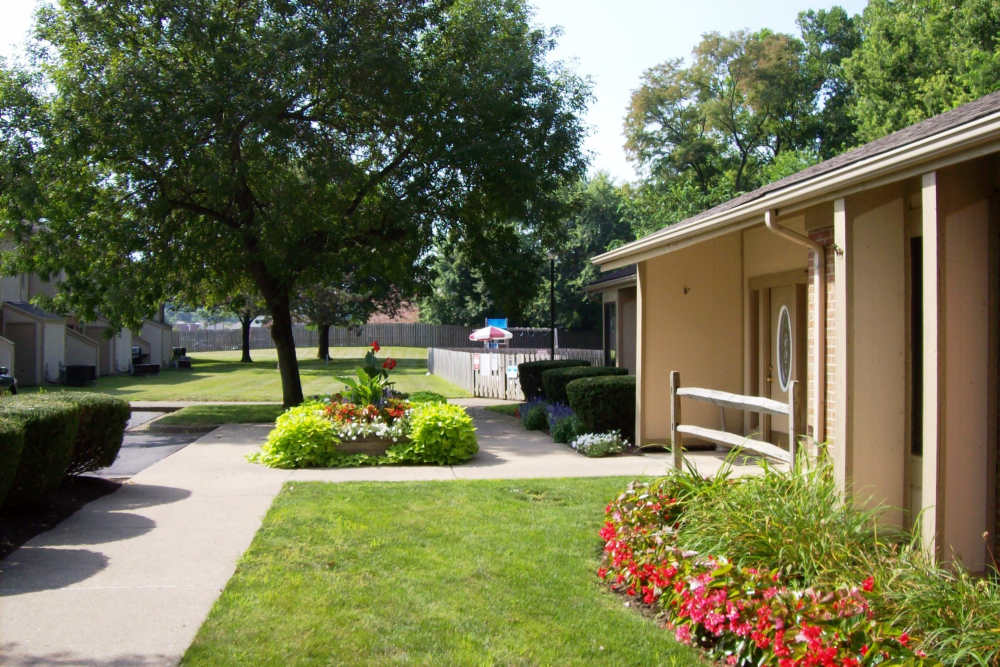 Exterior view of the apartments at North River Place in Chillicothe, Ohio