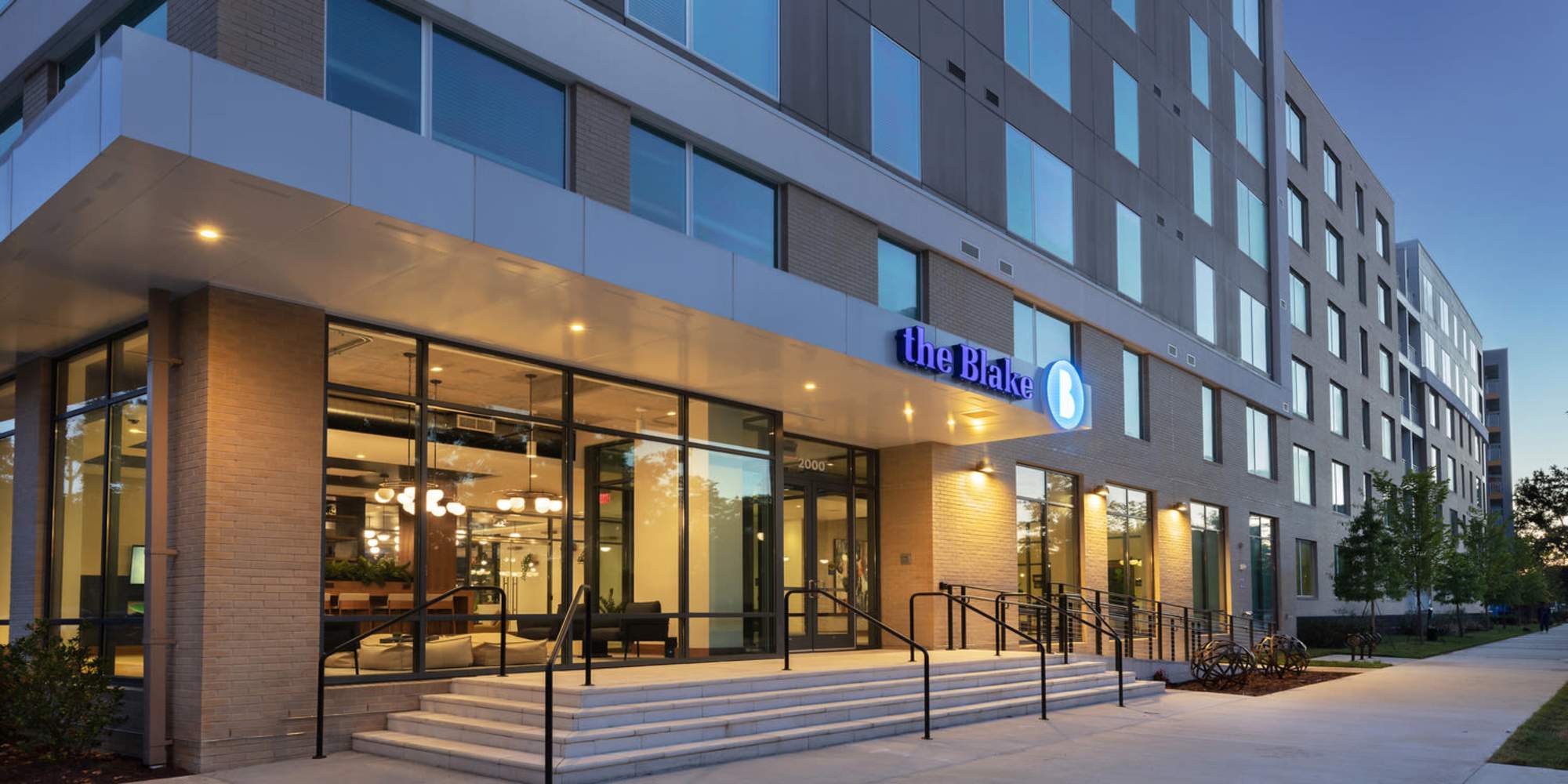 Apartment exterior at The Blake in Alexandria Virginia
