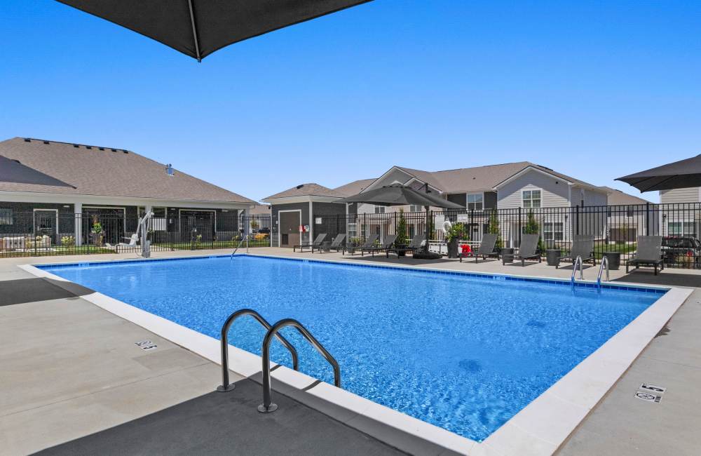 Clubhouse with Pool Ashgrove Farms Townhomes in Nicholasville, Kentucky