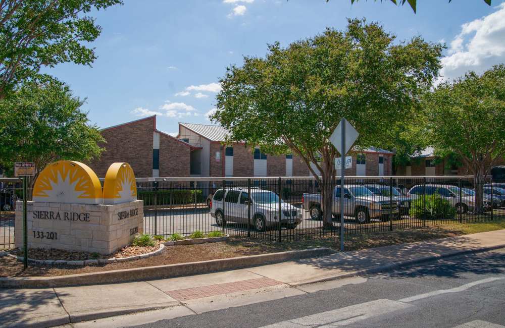 Signage board at Sierra Ridge in Austin. TX