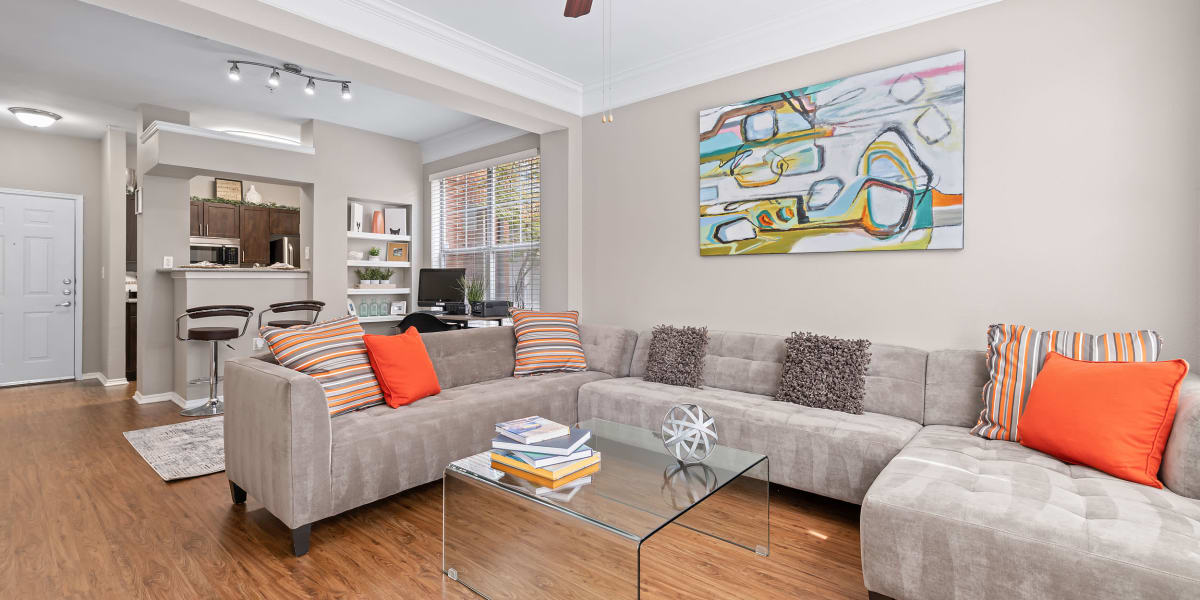 Living room at Marquis on Gaston in Dallas, Texas