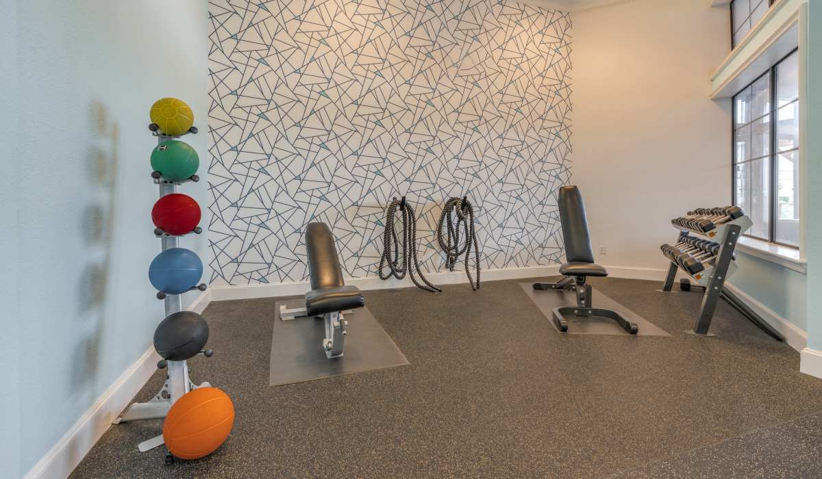 Fitness center at Edgewater at Klein in Spring, Texas