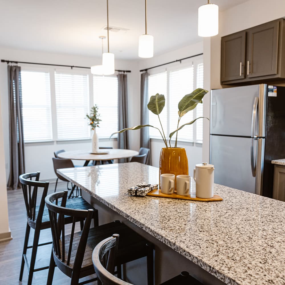 Well-furnished countertop at Center West Apartments in Midlothian, Virginia