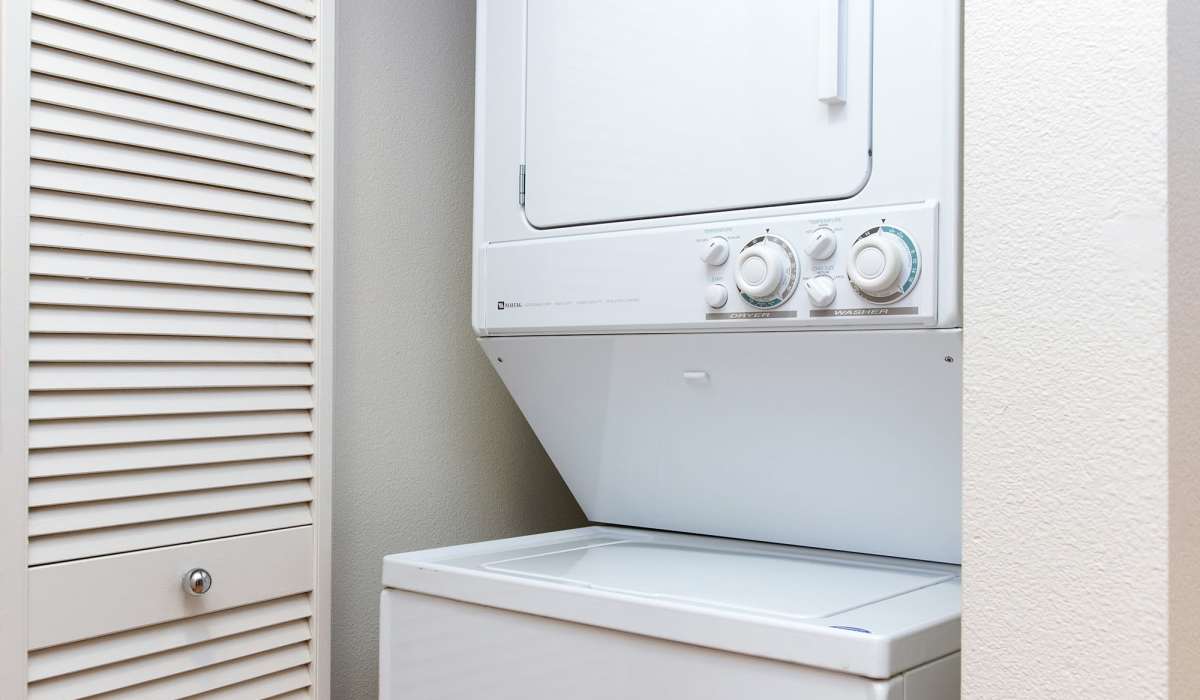 Washer and dryer at 1010 Pacific in Santa Cruz, California