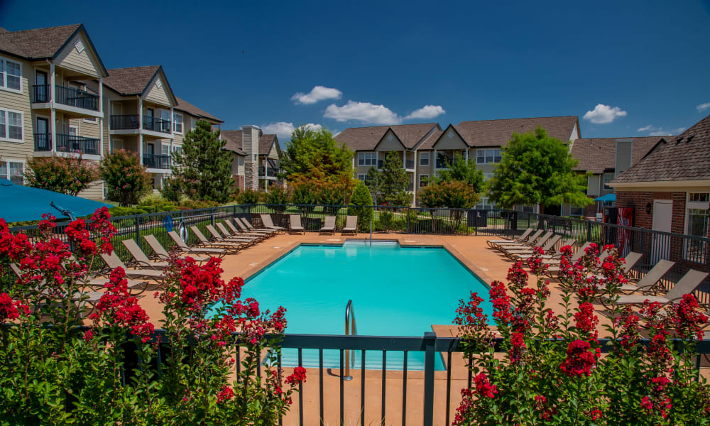 Pool at Villas at Stonebridge in Edmond, Oklahoma