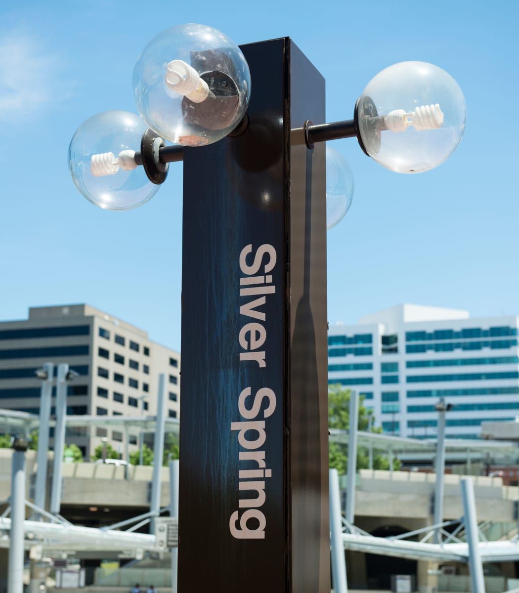 A Silver Spring post near Fenton Silver Spring in Silver Spring, Maryland. 