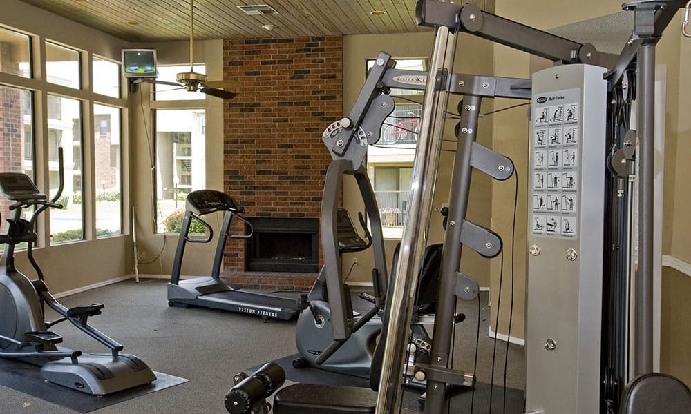 Gym at Woodscape Apartments in Oklahoma City, Oklahoma