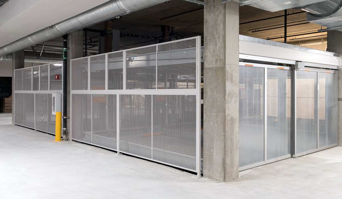 Bike storage at The Moran in Oakland, California