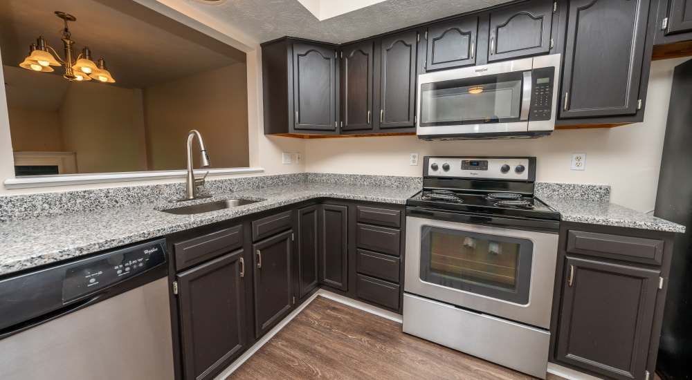 Well designed kitchen at Village of Amesbury in Moon Township, Pennsylvania