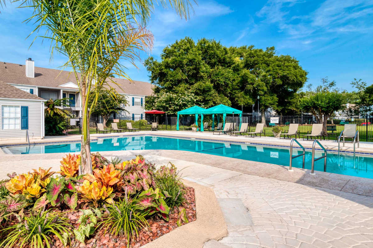 Refreshing swimming pool at Ashley Club in Pensacola, Florida