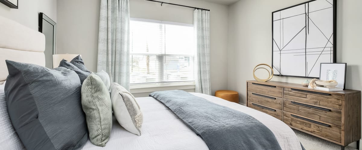Cozy bedroom at Exchange at St. Augustine in St Augustine, Florida