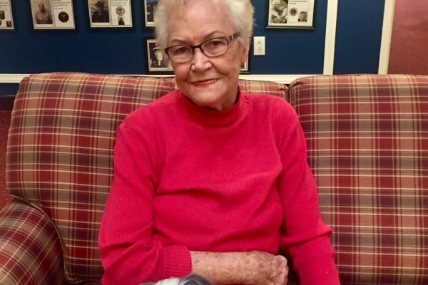 Lucy Uubarri and Mr. Wally at Paloma Landing Retirement Community in Albuquerque, New Mexico