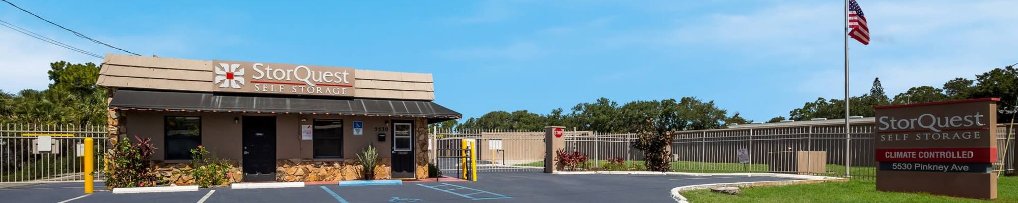 Unit sizes and prices at StorQuest Self Storage in Sarasota, Florida