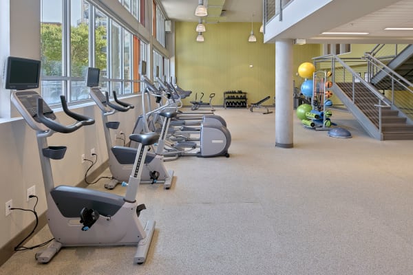 24-hour fitness center at The Maverick in Burien, WA