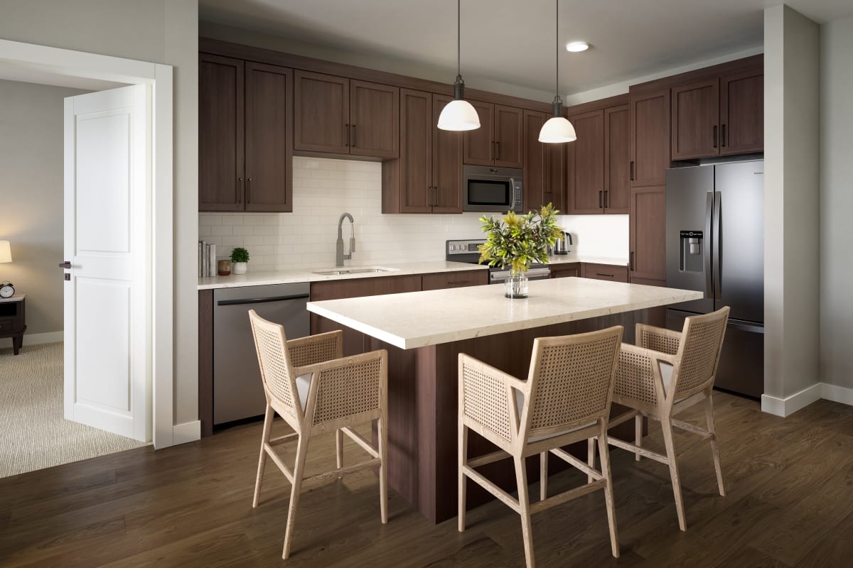 A spacious apartment at Amira Minnetonka in Minnetonka, Minnesota.
