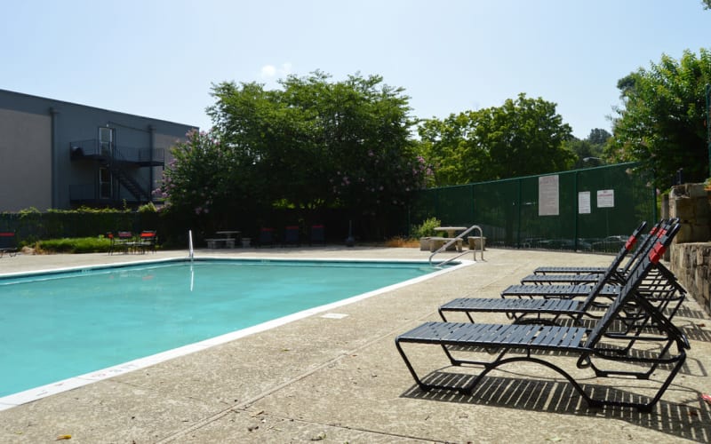 Pool at University Garden in Athens, Georgia