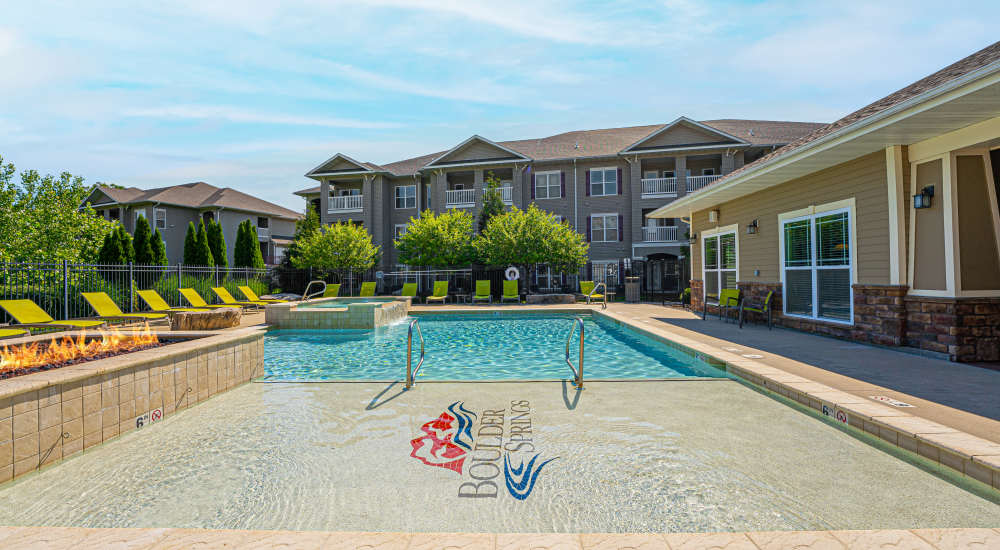 Swimming pool at Boulder Springs of Columbia in Columbia, Missouri