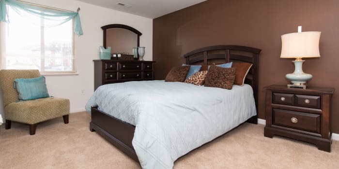 Bedroom at Skylark Pointe Apartment Homes in Parkville, Maryland
