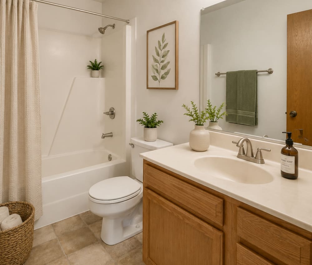 bathroom at South View in Ames, Iowa