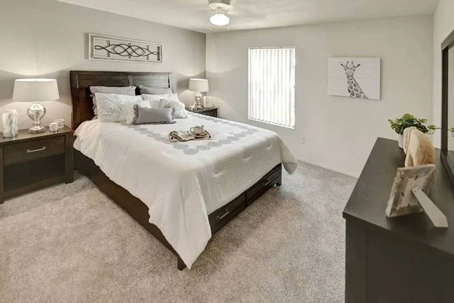 bedroom model at Cottonwood Crossing Apartments in Casa Grande, Arizona 