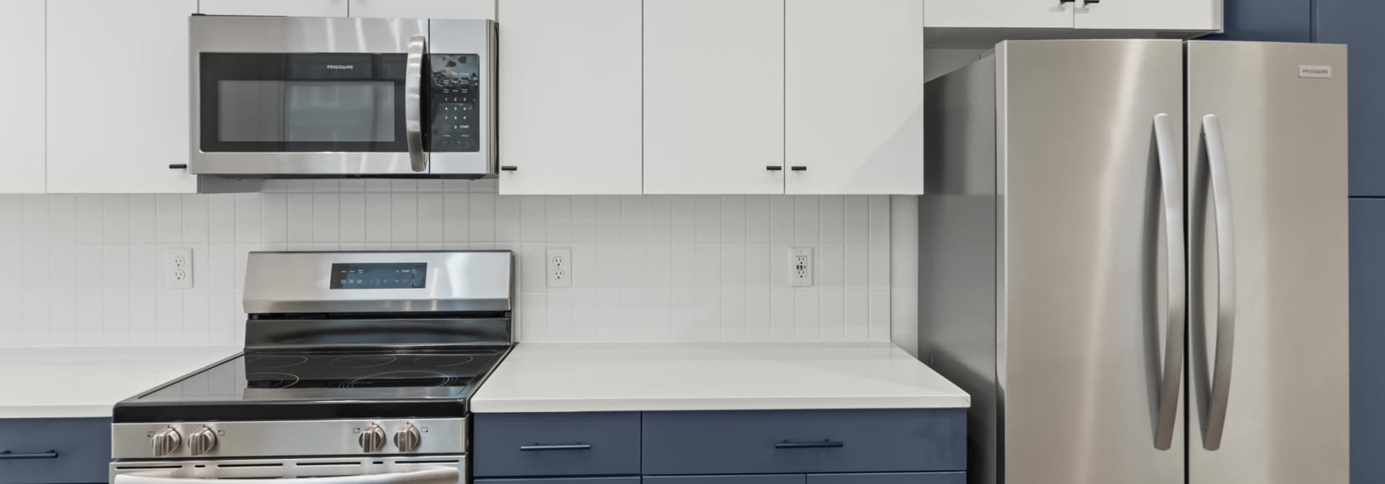 Stainless-steel appliances in a modern kitchen at The Guild in Richmond, 