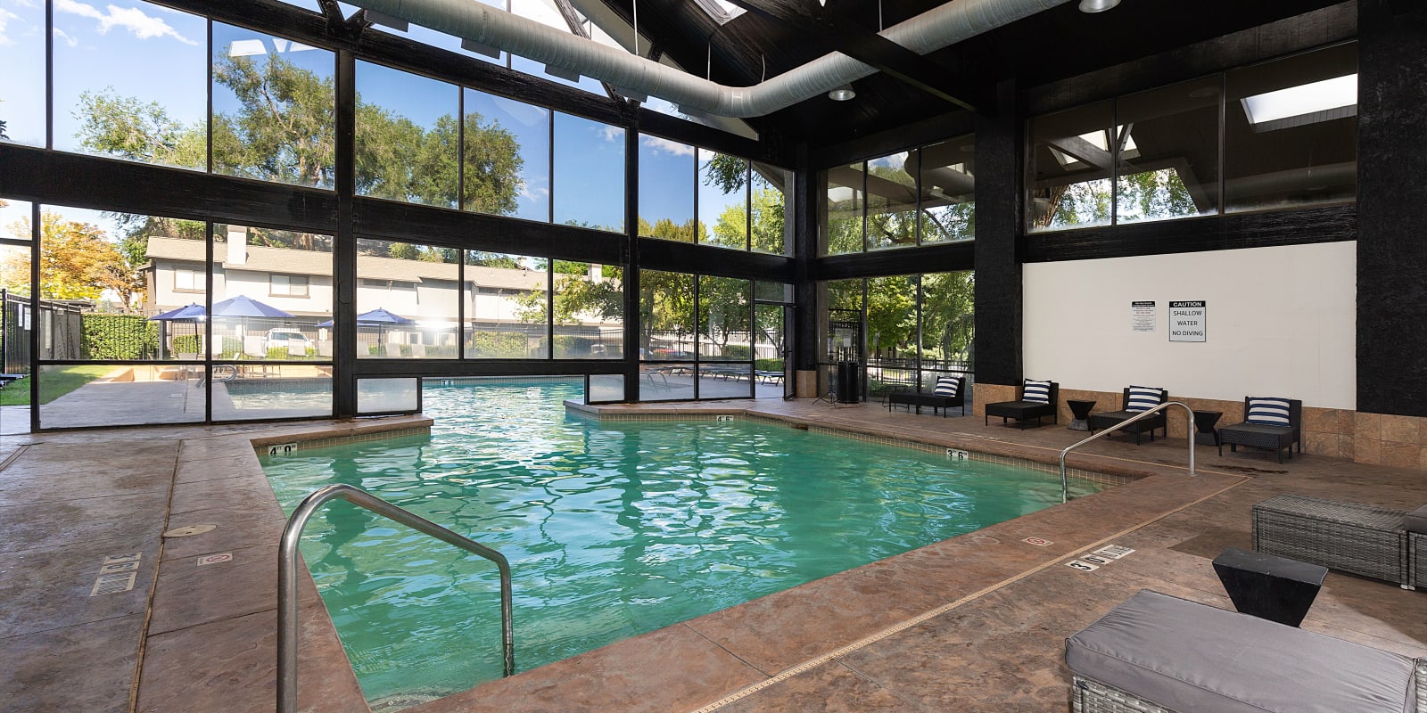 Indoor pool at Springs of Country Woods Apartments in Midvale, Utah