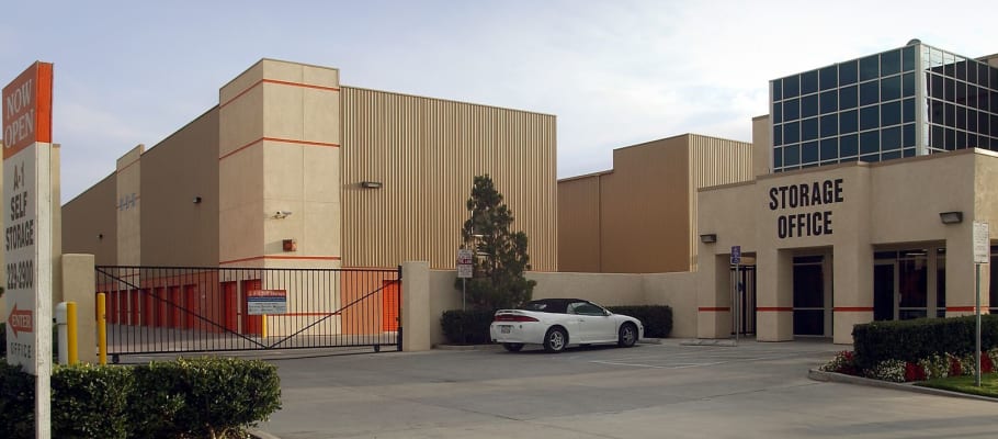 Security gate and an entrance to A-1 Self Storage in San Jose, California