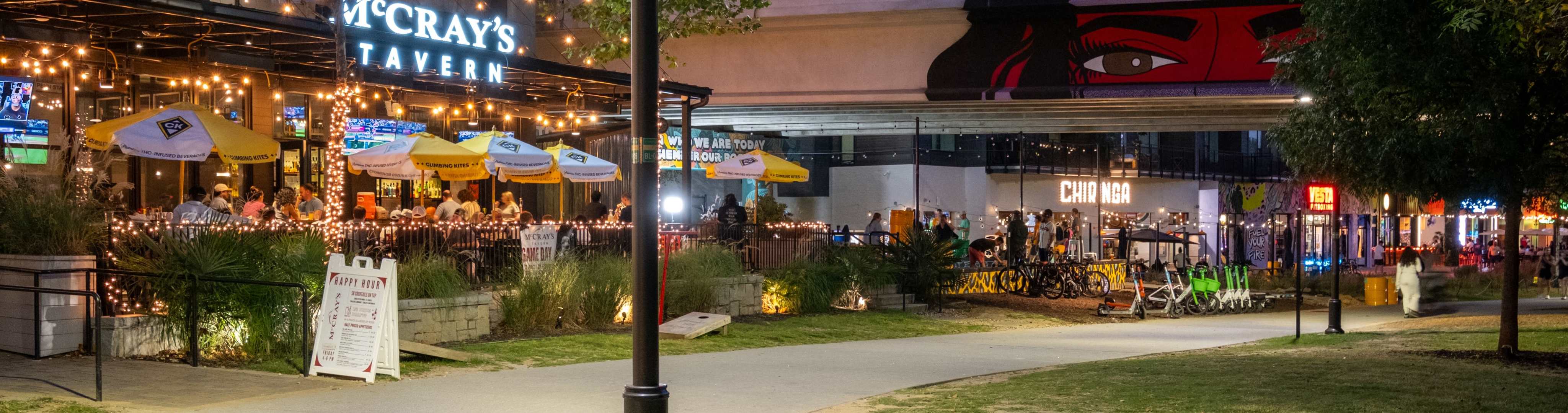 Parking garage entrance at EDGE on the Beltline in Atlanta, Georgia
