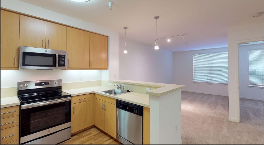 Modern kitchen at Fourth and U in Berkeley, California