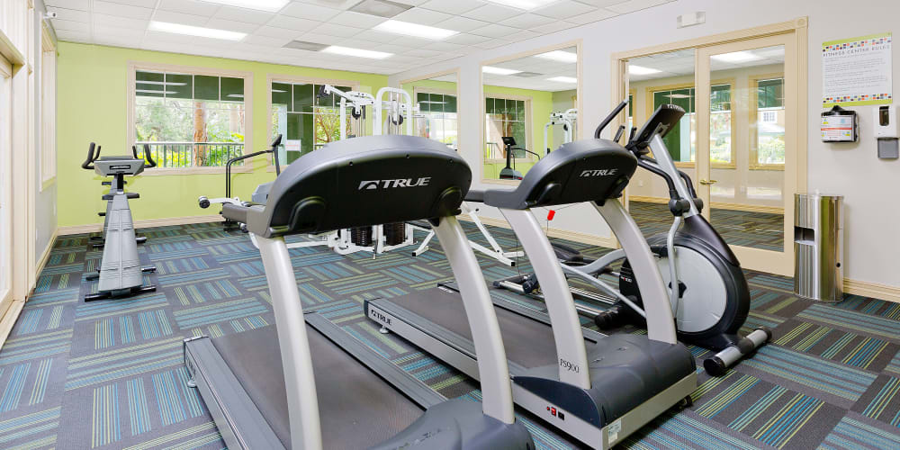 Fitness center at Sanctuary Cove Apartments in West Palm Beach, Florida