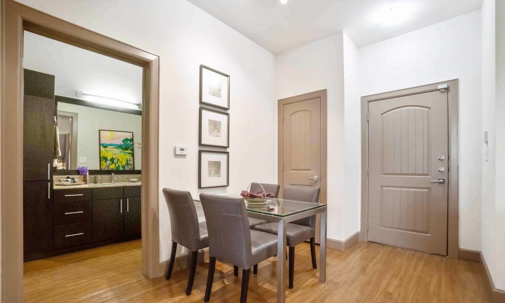 Dining area at Grapevine Station in Grapevine,Texas