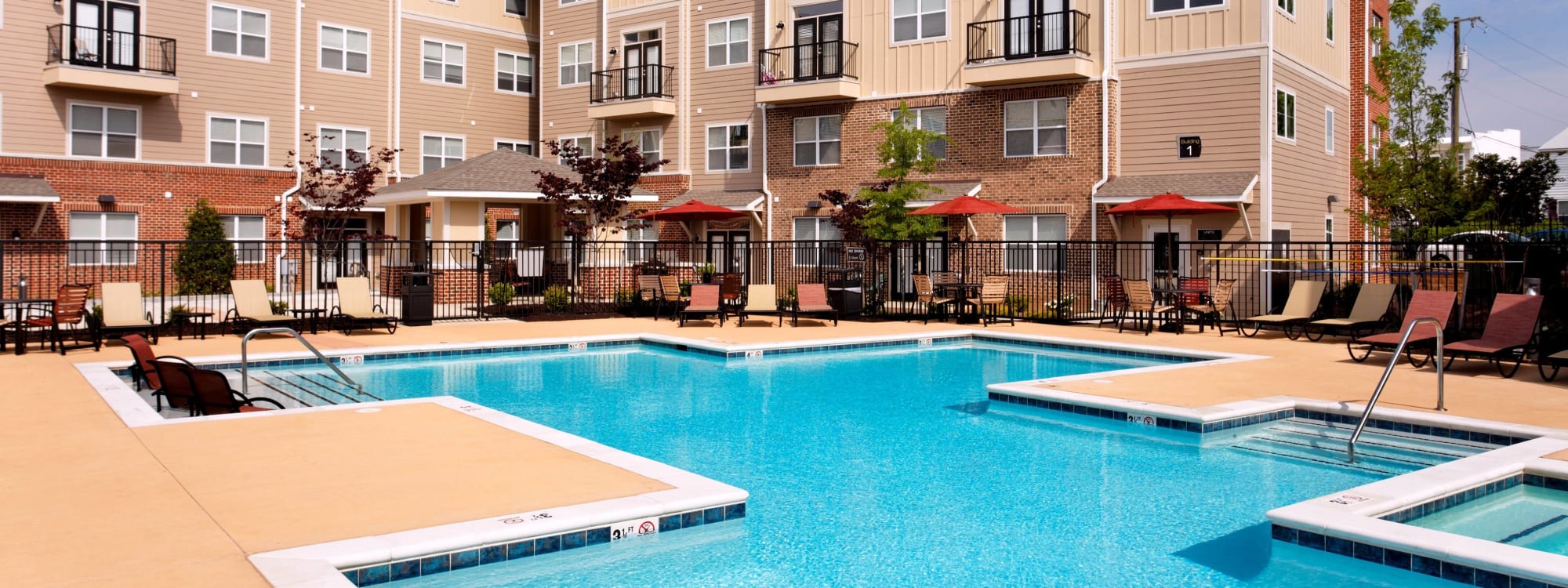 Student apartments at The James in Richmond, Virginia