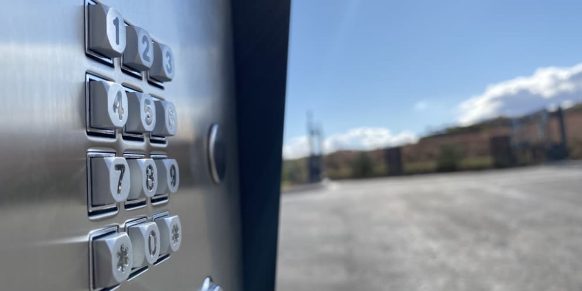 Keypad entry at U-Lock-It Self Storage in Vancouver, Washington