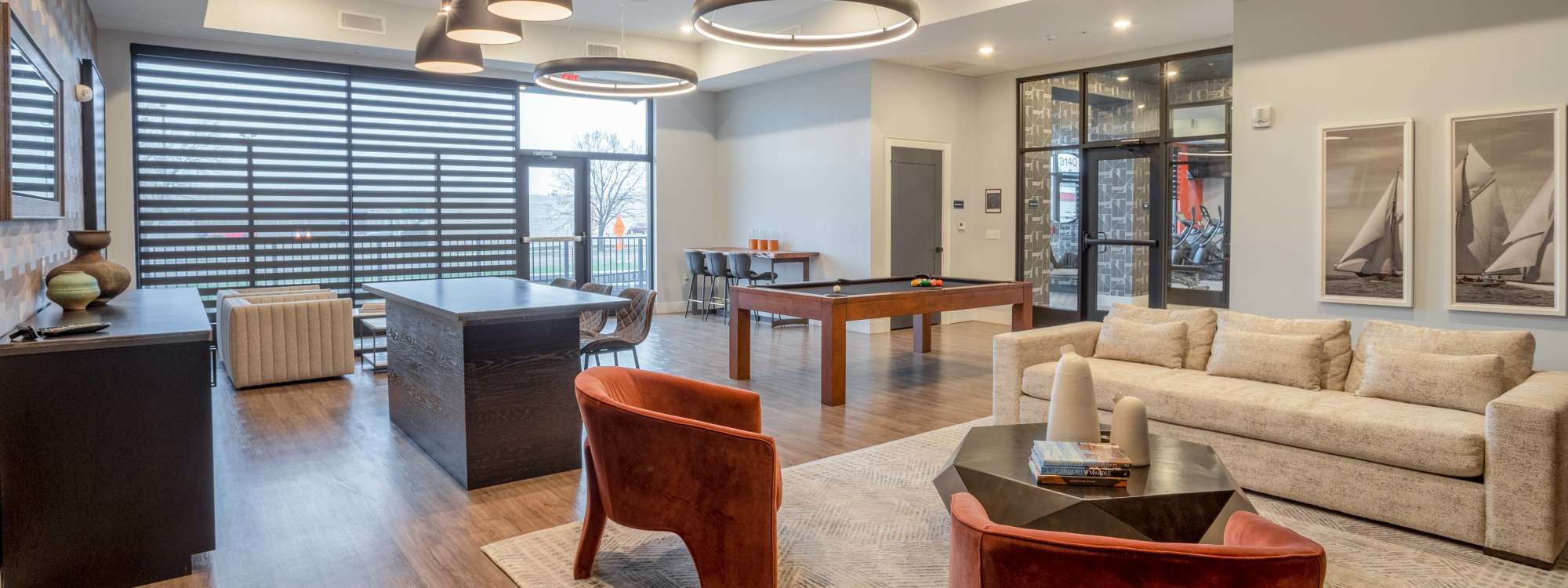 Clubhouse at Gateway Lofts in Lansing, Michigan