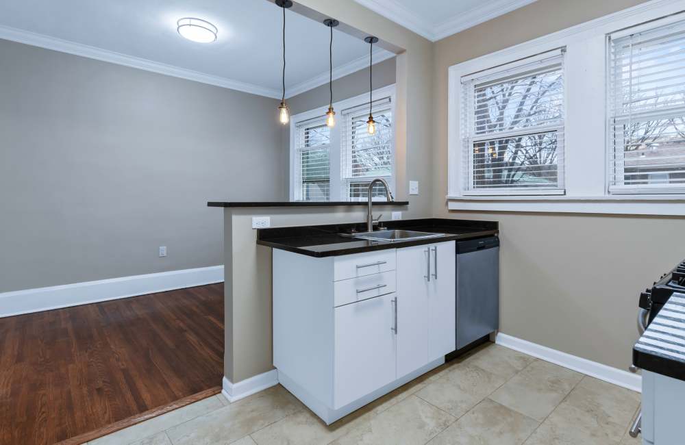 Kitchen with sink at Hawthorne Park in Memphis,Tennessee