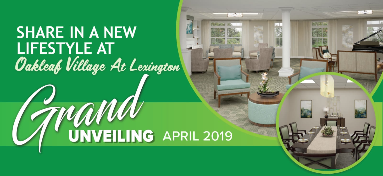 Senior living in Lexington with a wonderful clubhouse and amenities